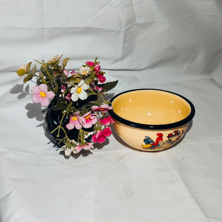 کاسه لعابی ۴۰۰ سی سی طرح خروس کتابخوان